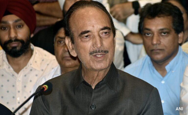 Assembly Election In J&K Should Be Held Soon After LS Polls: Azad