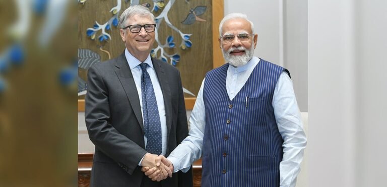 PM Modi Highlights Tech’s Vital Role in Agriculture, Education, and Health during Discussion with Bill Gates